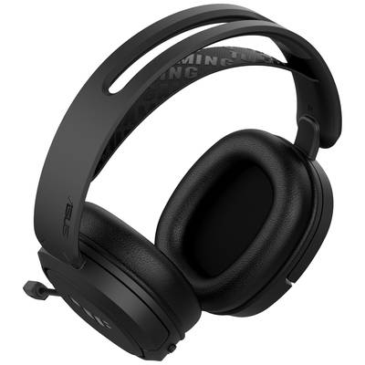 Un casque gaming noir Over-Ear avec microphone ; design robuste avec des écouteurs rembourrés pour un confort optimal lors de longues sessions de jeu.