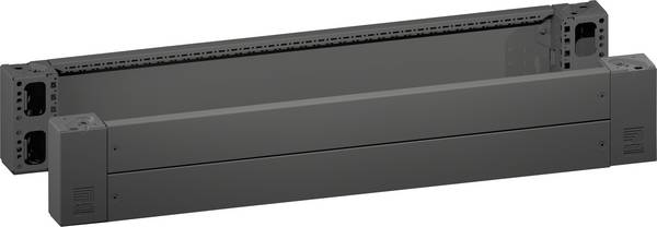 Pièce d'angle de socle VX avec cadre de base, avant et arrière, H: 200 mm, pour B: 1200 mm, tôle d'acier 8660025 Rittal Contenu: 1 set