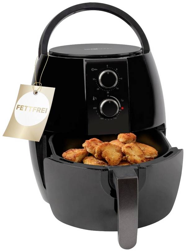 Clatronic FR 3780 H Friteuse à air chaud 3.6 l 1350 W  noir, titane