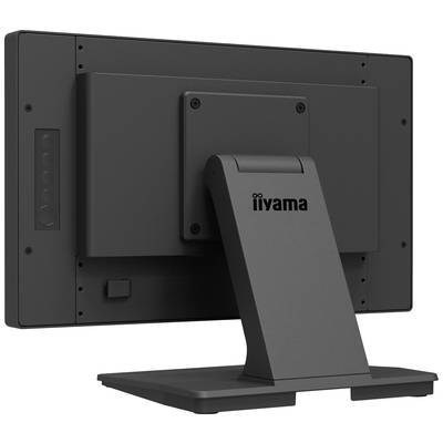 Un moniteur d'ordinateur noir vu de dos, monté sur un socle, avec le nom de marque 'iiyama' sur l'arrière.