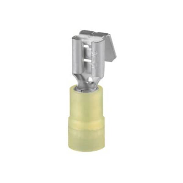 ABB 7TCA301110R0077 Cosse clip avec dérivation Largeur d'accouplement: 6.35 mm Épaisseur de contact: 0.8 mm  entièrement isolé jaune 1 pc(s) Package