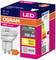 Ampoule LED OSRAM dans son emballage d'origine, classe d'efficacité énergétique F. Détails sur l'emballage : 36° GU10, 4,3 W équivalent 50 W, 350 lumens, 90°, Blanc chaud.