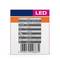 La face avant de l'emballage d'une ampoule LED affiche des détails techniques tels que 6,9 W, 575 lm, 6500 K, CRI supérieur à 80 et douille GU10.