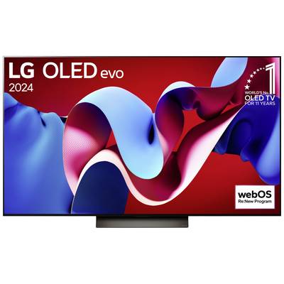 LG Electronics OLED77C47LA 4K OLED evo TV Téléviseur OLED 195 cm 77 pouces CEE F (A - G) CI+, DVB-C, DVB-S2, DVB-T2, Sma