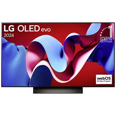 LG Electronics OLED48C47LA 4K OLED evo TV Téléviseur OLED 121 cm 48 pouces CEE G (A - G) CI+, DVB-C, DVB-S2, DVB-T2, Sma
