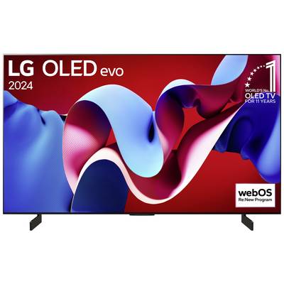 LG Electronics OLED42C47LA 4K OLED evo TV Téléviseur OLED 106 cm 42 pouces CEE G (A - G) CI+, DVB-C, DVB-S2, DVB-T2, Sma