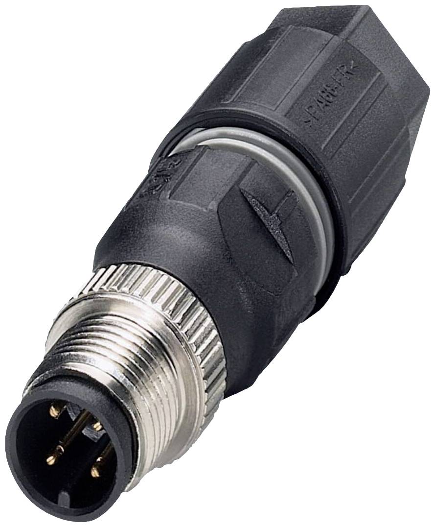 Connecteur avec boîtier noir et raccordement métallique. Adapté pour la connexion d'appareils et de systèmes électriques.