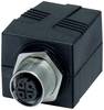 Lütze 490106 Prise encastrée RJ45 M12 femelle, droit Nombre de pôles: 4 1 pc(s)