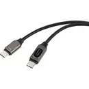 Renkforce Câble USB USB 2.0 USB-C® mâle, USB-C® mâle 1.00 m argent (métallisé) RF-6249318