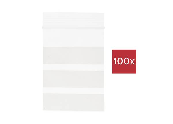 TRU COMPONENTS Sachet à fermeture pression avec bande d'inscription (L x l) 60 mm x 40 mm transparent Polyéthylène 100 pc(s)