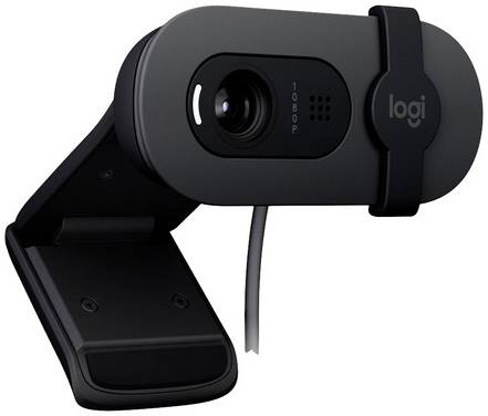 Webcam Full HD Logitech Brio 100 1920 x 1080 Pixel support à pince
