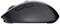 Souris d'ordinateur sans fil ergonomique vue de côté. La souris est noire avec une surface de préhension texturée et deux boutons latéraux.