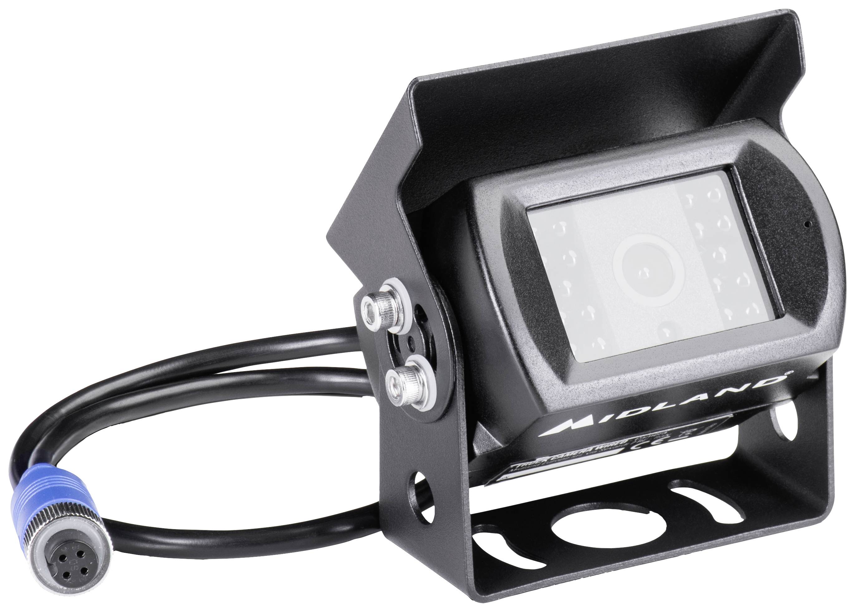 Caméra avec boîtier robuste et câbles, adaptée aux environnements difficiles, pour la surveillance et la sécurité.