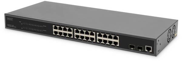 Digitus DN-95359 DN-95359 Switch réseau 19" 24+2 ports 10 / 100 / 1000 MBit/s fonction PoE