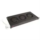 Conteg 26205070 19 pouces Ventilateur encastrable montage fixe adapté à une baie de profondeur: 800 mm noir
