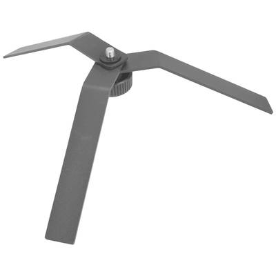 Pièce métallique à trois pattes munie d'une vis de fixation centrale. Probablement un rotor ou un composant d'un dispositif mécanique.