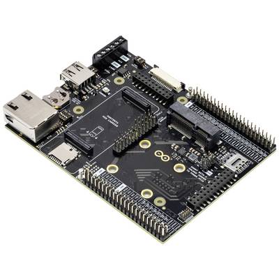 Carte de développement Arduino avec différentes connexions et composants pour le développement matériel et le prototypage.