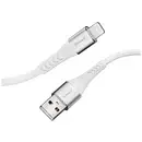 Intenso Câble USB USB 2.0 USB-A mâle, Connecteur Lightning 1.50 m blanc gaine textile 7902102