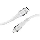 Intenso Câble USB USB 2.0 USB-C® mâle, Connecteur Lightning 1.50 m blanc gaine textile 7902002