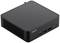 Un mini-PC noir avec le logo ASUS sur la façade. Il dispose d'ouïes de ventilation sur les côtés et de plusieurs ports USB à l'avant.