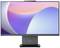 Un moniteur d'ordinateur moderne de Lenovo avec un large écran et un cadre fin, affichant un graphique de fond abstrait.