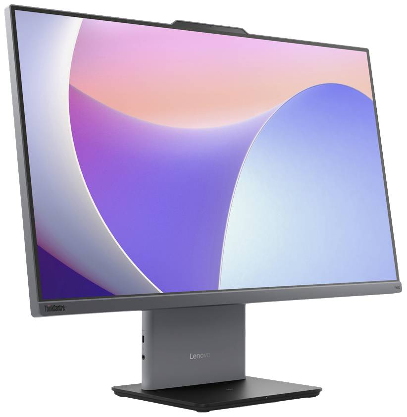 Un moniteur d'ordinateur moderne au design élégant, avec un cadre fin et un écran mat, posé sur un support réglable.