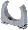 TRU COMPONENTS Clip de câble TC-12533308 Plage de Ø du faisceau 40 mm (max) gris 20 pc(s)