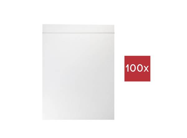 TRU COMPONENTS Sachet à fermeture pression sans bande d'inscription (L x l) 80 mm x 60 mm transparent Polyéthylène 100 pc(s)