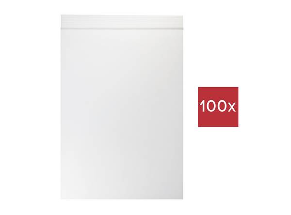 TRU COMPONENTS Sachet à fermeture pression sans bande d'inscription (L x l) 150 mm x 100 mm transparent Polyéthylène 100 pc(s)