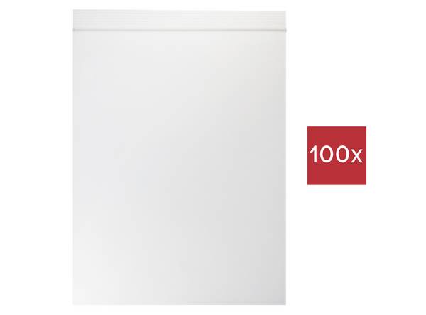 TRU COMPONENTS Sachet à fermeture pression sans bande d'inscription (L x l) 250 mm x 180 mm transparent Polyéthylène 100 pc(s)