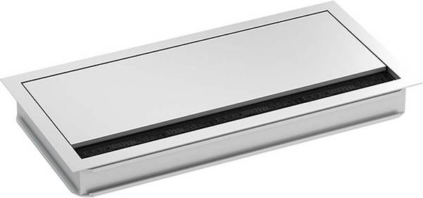 Bachmann 930320 Passe-câbles avec insert brosse    aluminium argent (métallisé) 1 pc(s)