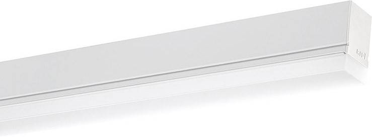 Luminaire LED blanc de forme rectangulaire, adapté à une installation au plafond en intérieur.