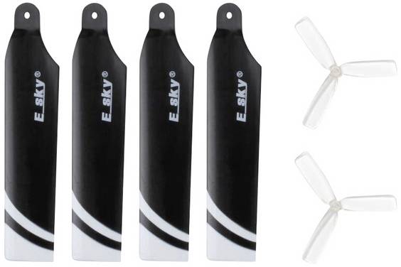 E-Sky  Pièce de rechange Set d'hélices Convient au modèle (modélisme): Hélicoptère 150 EC