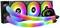 Un système de refroidissement par eau pour ordinateur avec trois ventilateurs et des lumières LED de couleurs arc-en-ciel, montrant un accessoire PC moderne.