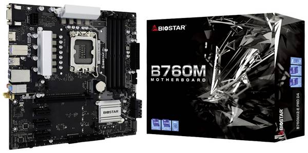 BioStar B760MX2-E Pro D4 Carte mère Socket (PC) Intel® 1700 Facteur de forme (détails) ATX Chipset de la carte mère Intel® B760