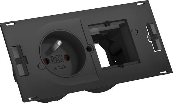 Multiprise Bachmann 929032  noir fiche mâle Wieland 1 pc(s)