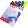 Edding Permanentmarker 4-800999 Marqueur permanent noir, rouge, bleu, vert, jaune résiste à l'eau: oui
