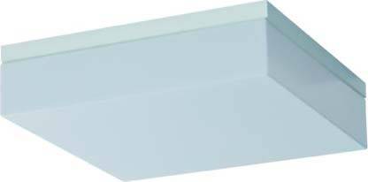 Plafonnier rectangulaire, plat et blanc au design épuré. Conçu pour les espaces intérieurs, il offre un éclairage uniforme.