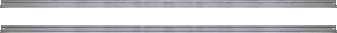 Un diagramme rectangulaire montre une ligne horizontale interrompue par une ligne diagonale.