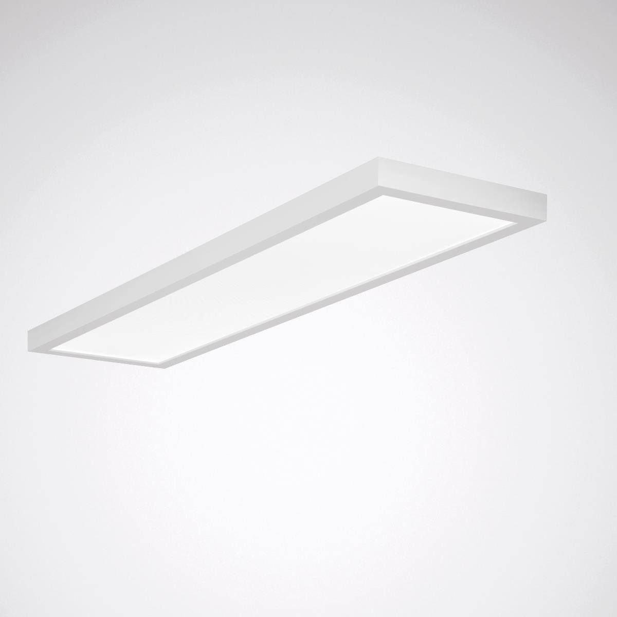 Plafonnier rectangulaire au design épuré et moderne, adapté aux espaces résidentiels ou professionnels. Diffuse une lumière douce et uniforme.