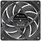 Ventilateur d'ordinateur noir avec logo de marque 'Thermaltake' et désignation de modèle 'TT-1225 Édition interchangeable'.