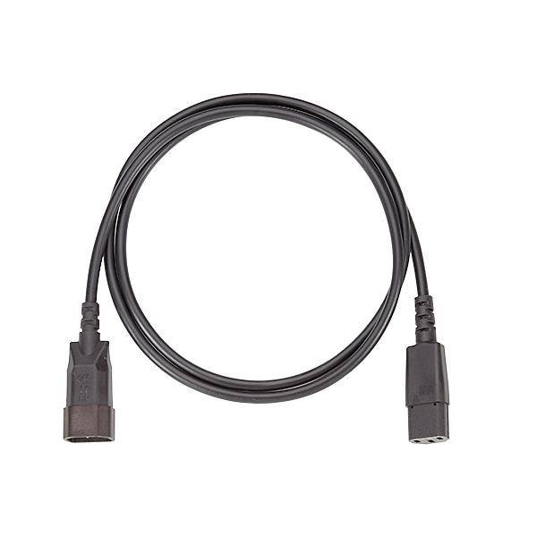 Bachmann 356.127 alimentation Câble de raccordement 10.0 A noir 1.50 m H05VV-F 3G 1mm²