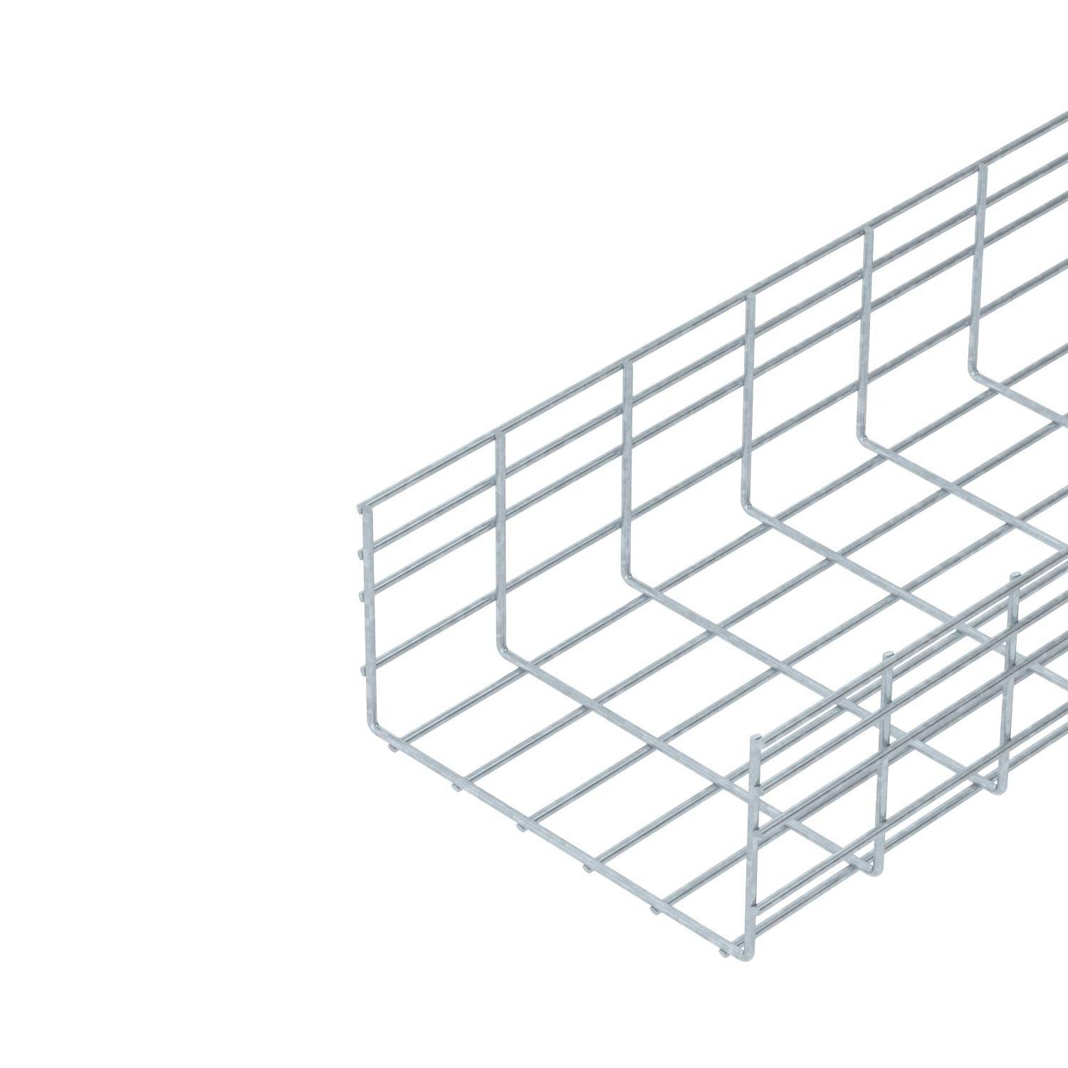Un panier en fil d'argent pour organiser des câbles ou des objets.
