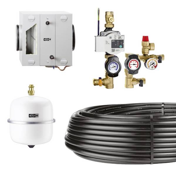 Helios Ventilatoren 2564 Puits canadien à eau glycolée blanc