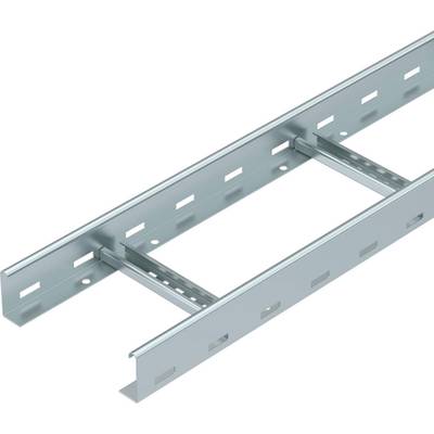 Rails métalliques pour la gestion des câbles, surface argentée, ouvertures latérales et connexions transversales pour la stabilisation.