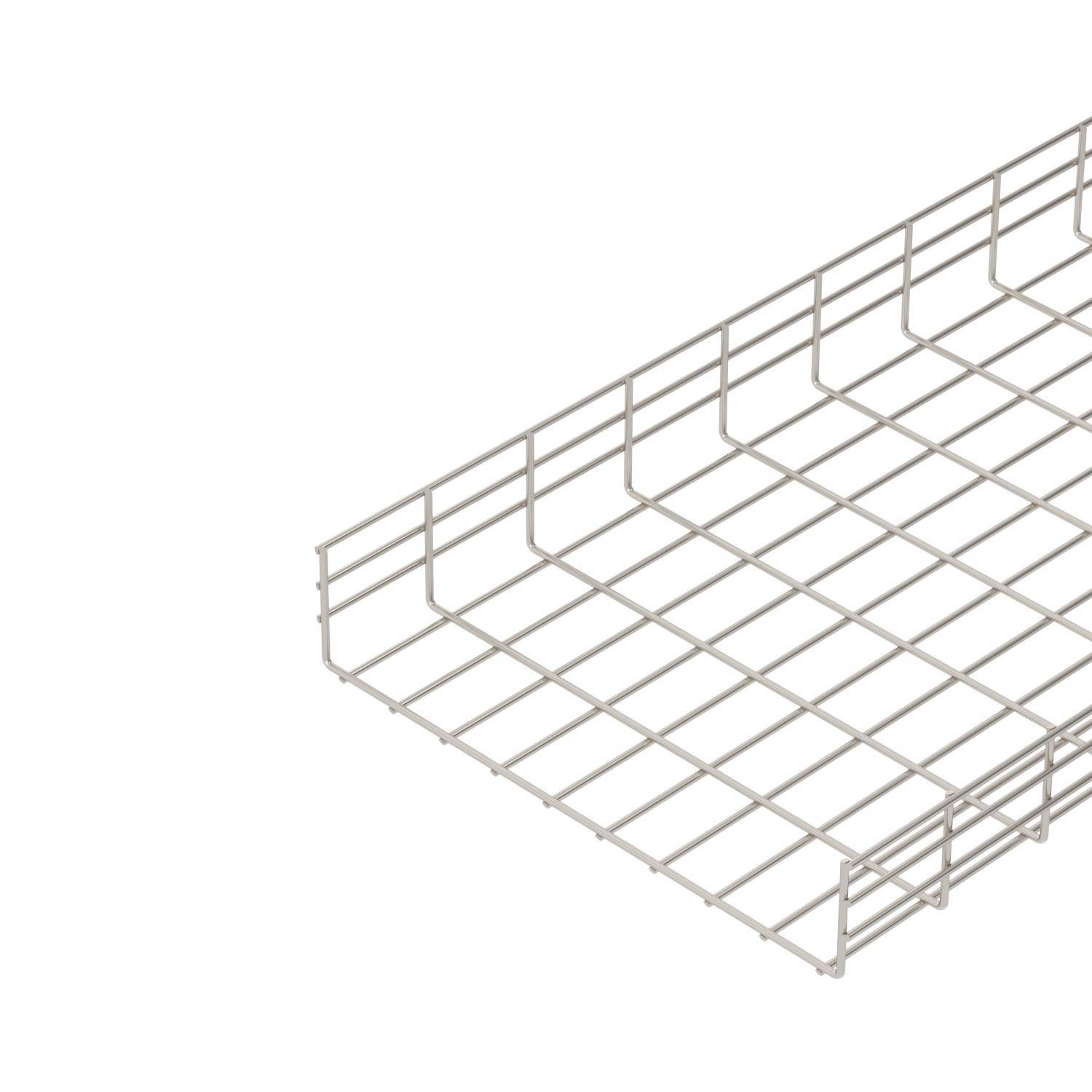 Une étagère grillagée rectangulaire avec des côtés surélevés, adaptée au rangement ou à l'organisation dans différents environnements.