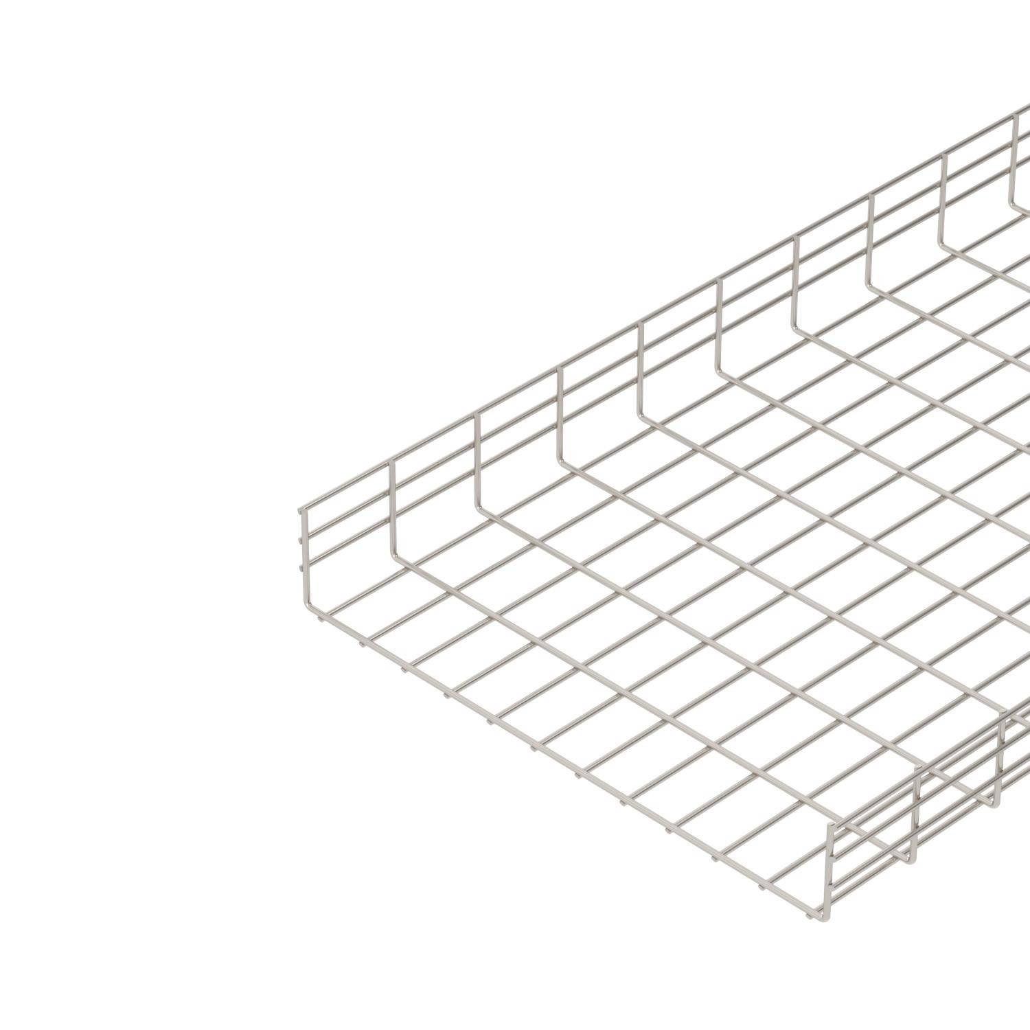 Une étagère rectangulaire en fil métallique mince, avec un design en grille, adaptée au rangement d'objets plats.