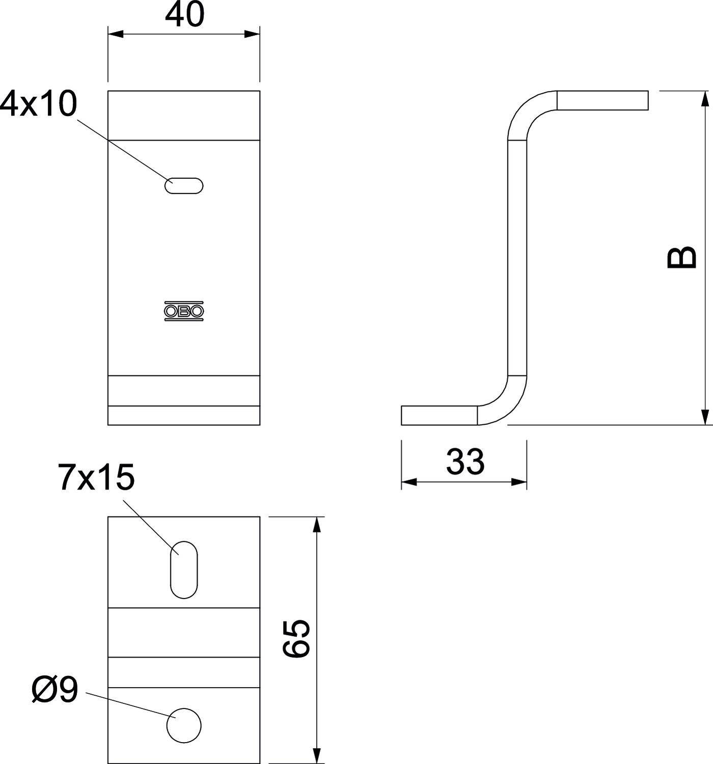 OBO Bettermann 6044601 Structure portante 1 pc(s)