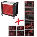 KS Tools 830.9706 Servante d'atelier Couleur: noir, rouge