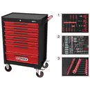 KS Tools 897.7215 Servante d'atelier Tôle d'acier Couleur: noir, rouge